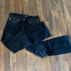 Black boot cut jeans